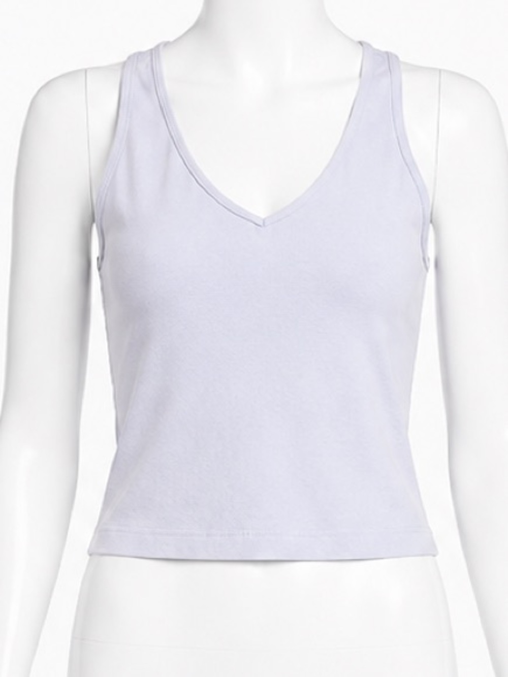 Danskin Sleeveless V-Neck Lavender Tank Top size large